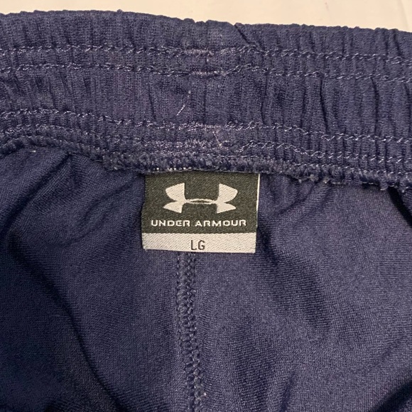Under Armour LG Dark Blue Athletic Shorts - Picture 6 of 6